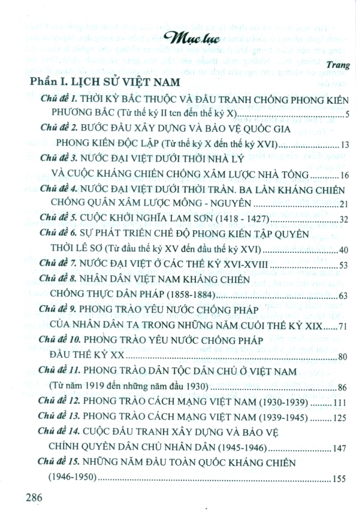 BỒI DƯỠNG HỌC SINH GIỎI LỊCH SỬ THEO CHỦ ĐỀ (Dùng cho học sinh từ lớp 6 đến lớp 12; Dùng chung cho các bộ SGK hiện hành)